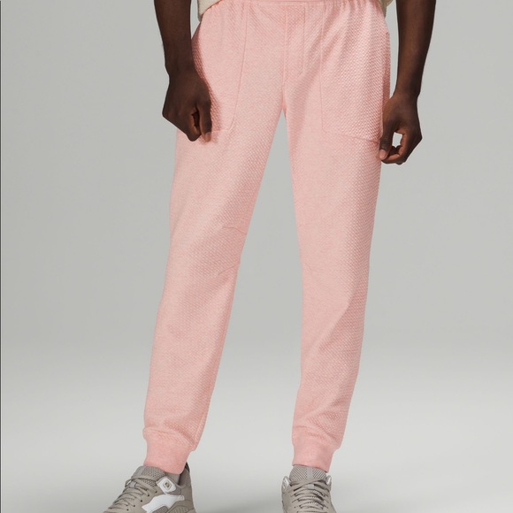 lululemon At Ease Jogger Heathered Pink Mist - Large - like new - Picture 1 of 6
